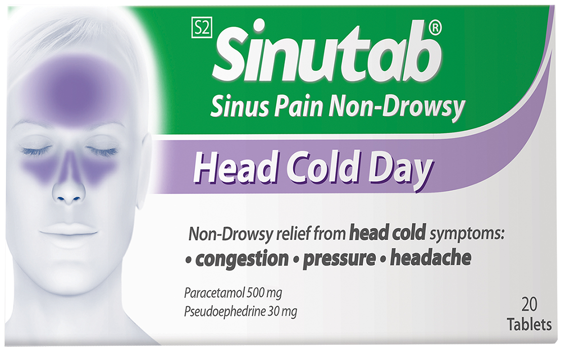 Sinutab Sinus Pain Non-Drowsy tablets
