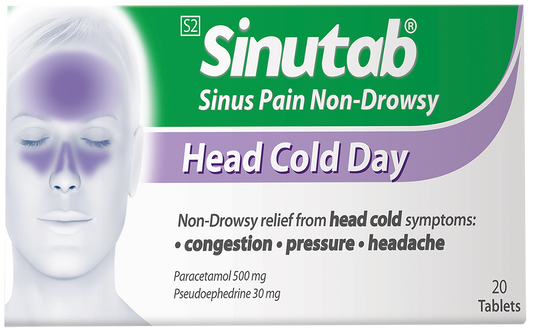 Sinutab Sinus Pain Non-Drowsy tablets