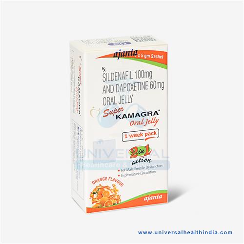 Kamagra oral jelly (Viagra oral jelly) 100mg 7X5MG SACHETS