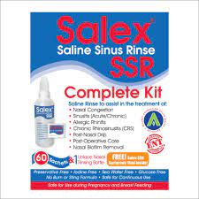 Salex Saline Sinus Rinse complete Kit