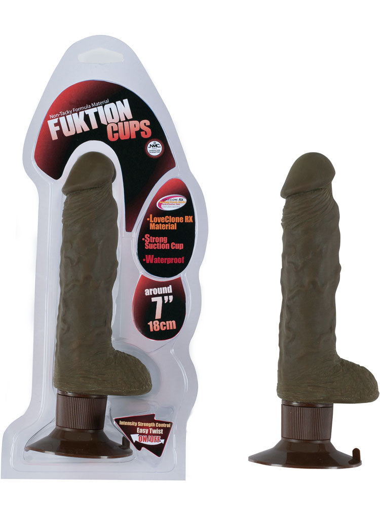 Fuktion Cups 7 inch Multi-Speed Vibrator with Suction Cup (PINK colour)
