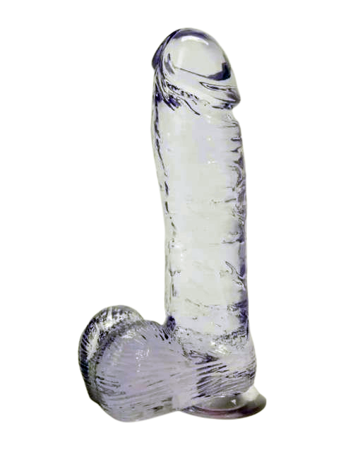 LUXY 8 INCH CLEAR DONG DILDO