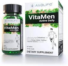 Avalife VitaMen Active Daily - Multivitamin for Men - All Natural - 60 Tablets