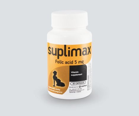 Suplimax FOLIC ACID 5 mg - 30’s